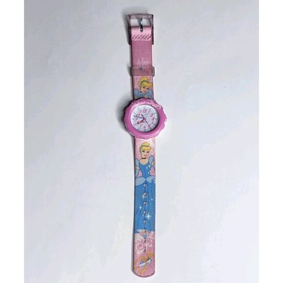 Flik Flak Disney Princess Cinderella Watch Swiss Pink Quartz Swatch 2011 - Picture 13 of 13